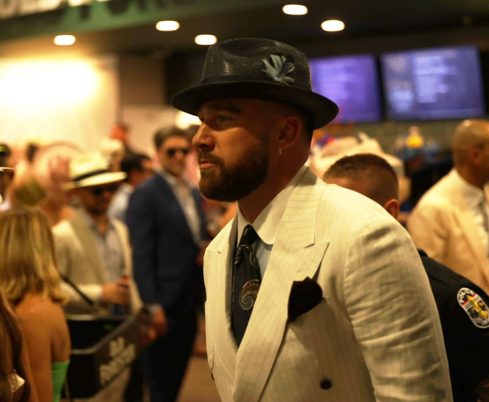 Travis Kelce at the Kentucky Derby Churchill Downs.JPG